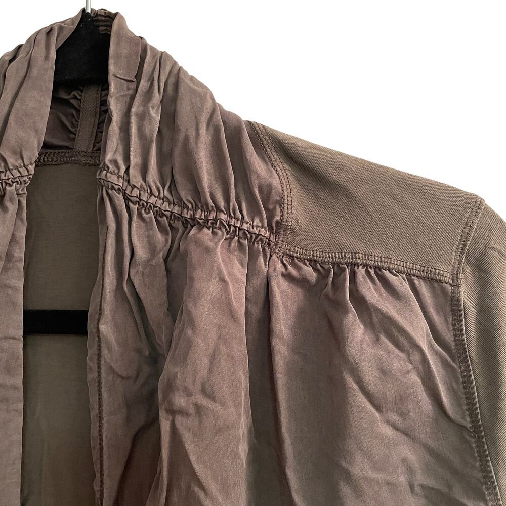 Lululemon Olive Draped Wrap Open Front - Picture 3 of 8